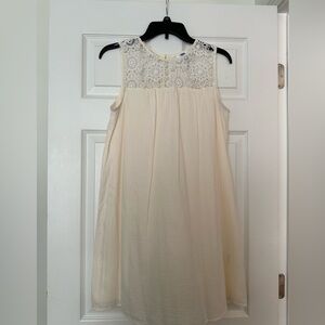 Old Navy Cream Lace Mini Dress